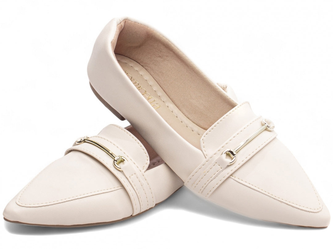 Sapatilha Mocassim Feminino Bico Fino Modelo Ultra